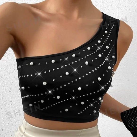 NWT Pearl Crop Top - Picture 1 of 3